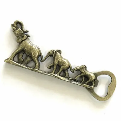 3D Elephants Bottle Opener